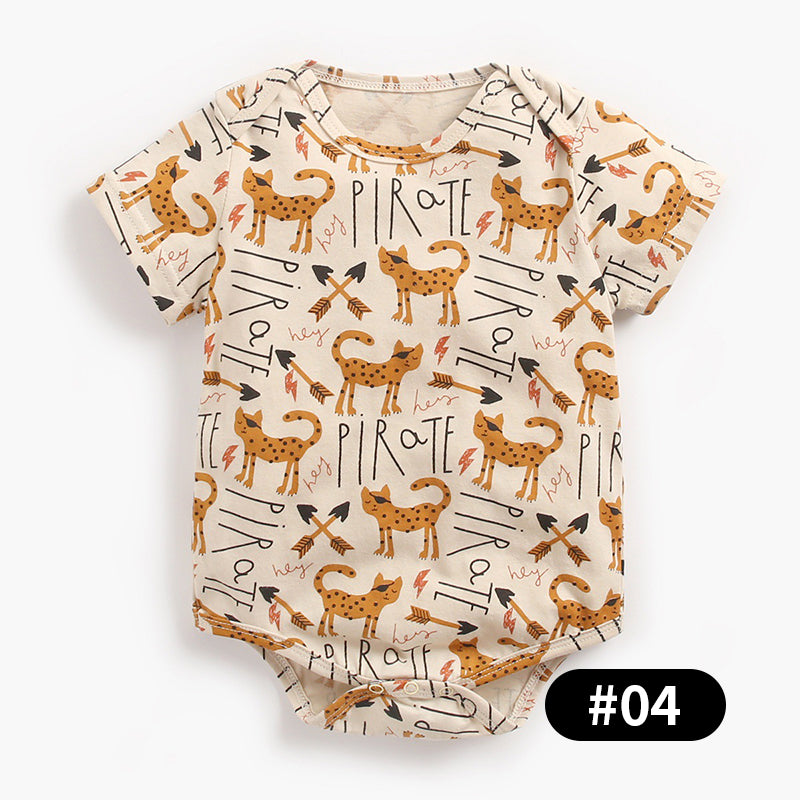 Animal Print Baby Bodysuits, 100% Pure Cotton Material, 0-36Months
